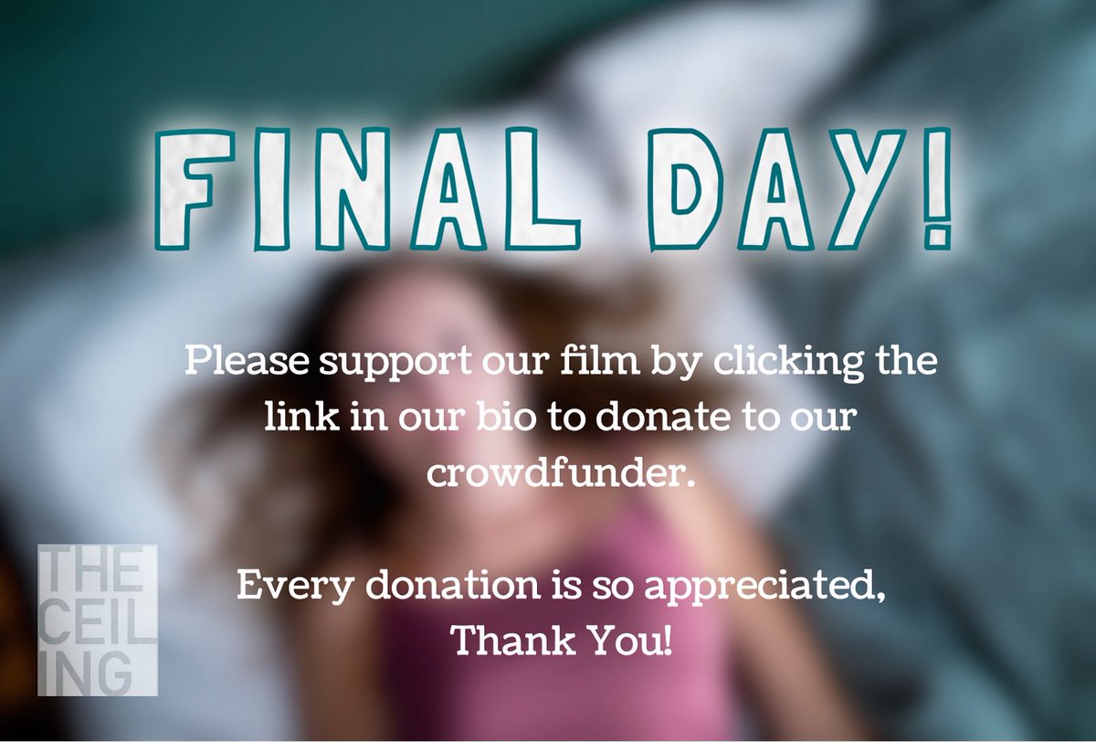 FINAL DAY!!! 
Only 20 hours left on our crowdfunder! We are so excited to complete our film! If you would like to help us do this, please donate by clicking the link in our bio. Thank you so much! #indiegogo #crowdfunding #shortfilm #supportfilm #supportthearts