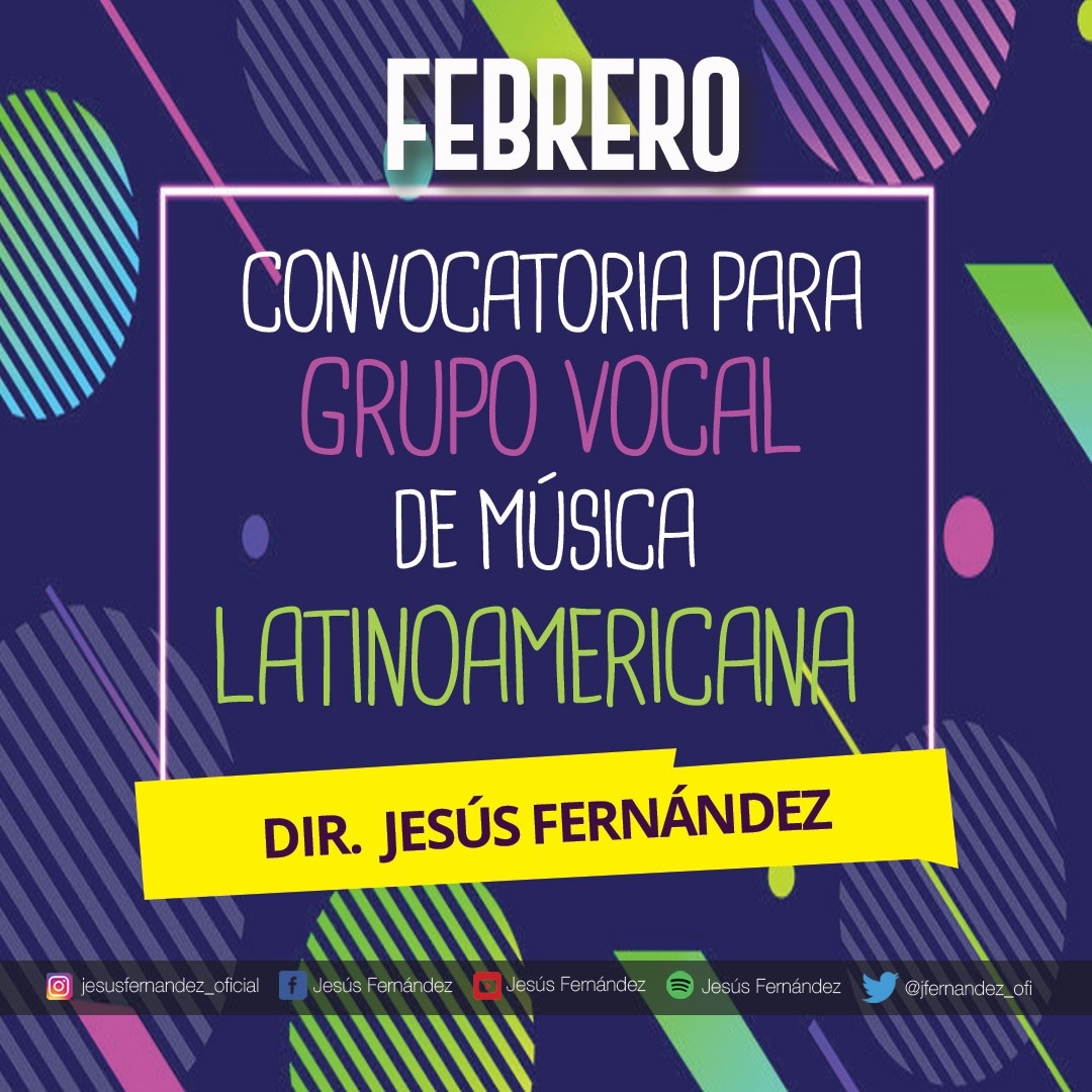 jfernandez_ofi's tweet photo. 💬Febrero se viene con todo 🙌🎶💫
.
👉🏻Si te interesa escribime 😎🙌
.
.
#febrero #grupovocal #latinoamerica #jesusfernandez #ArreglosVocales #ProducciondeVoces #ProducciondeShow https://t.co/PrL3oSkbJ9