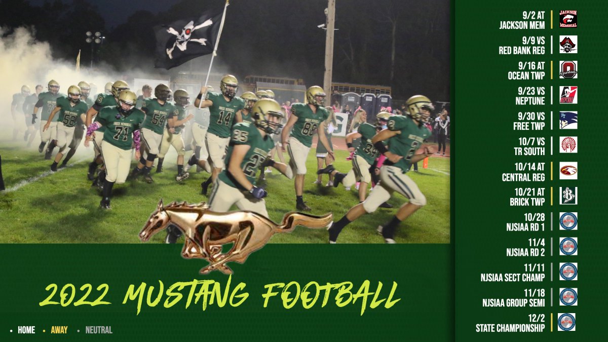 BMSTANGSports's tweet photo. On Friday, the @ShoreSports_NJ released next year's Football schedules.  @BrickMemorialFB will be ready!!
#LetsGoStangs!!! 🐎🏈🏴‍☠️ 💪 https://t.co/5IppS1GwiQ