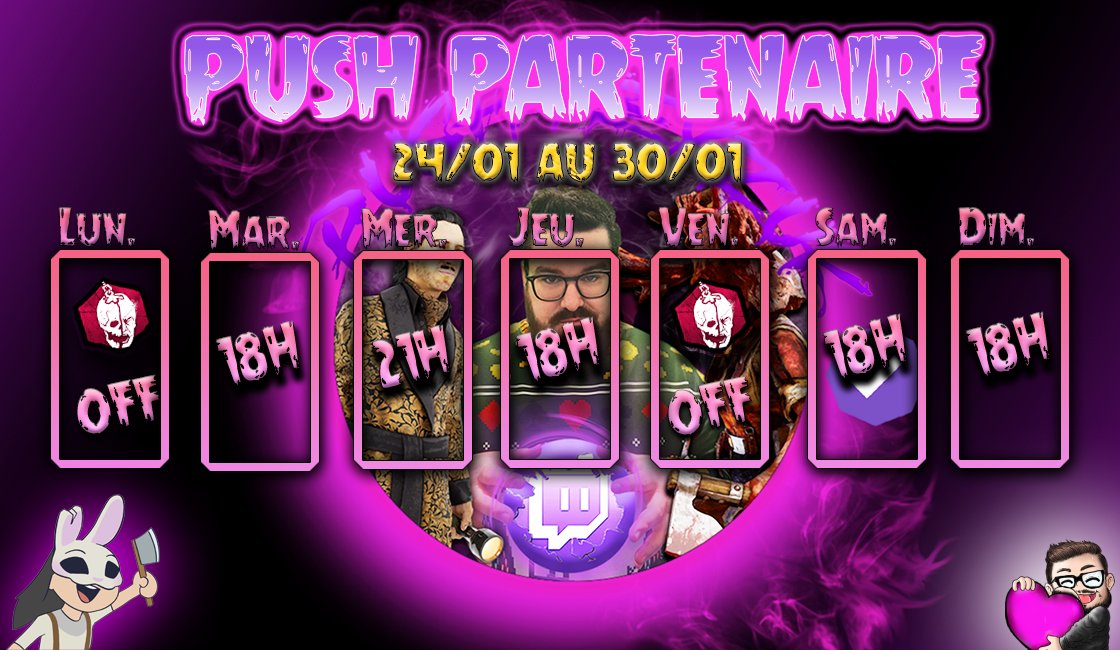 Jeyzuk's tweet image. Hello les BIBICHES ♥️
Semaine 3⃣ du #Pushpartner #twitch @TwitchFR 
On est encore là grâce à vous ! 
Cette semaine on débloque ce BOUTON !
Merci pour votre force 🙏 
twitch.tv/jeyzuk