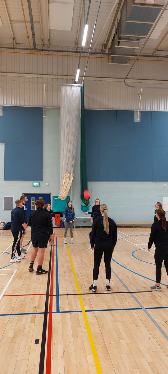 Volleyball through adaptations this morning #UWPGPE