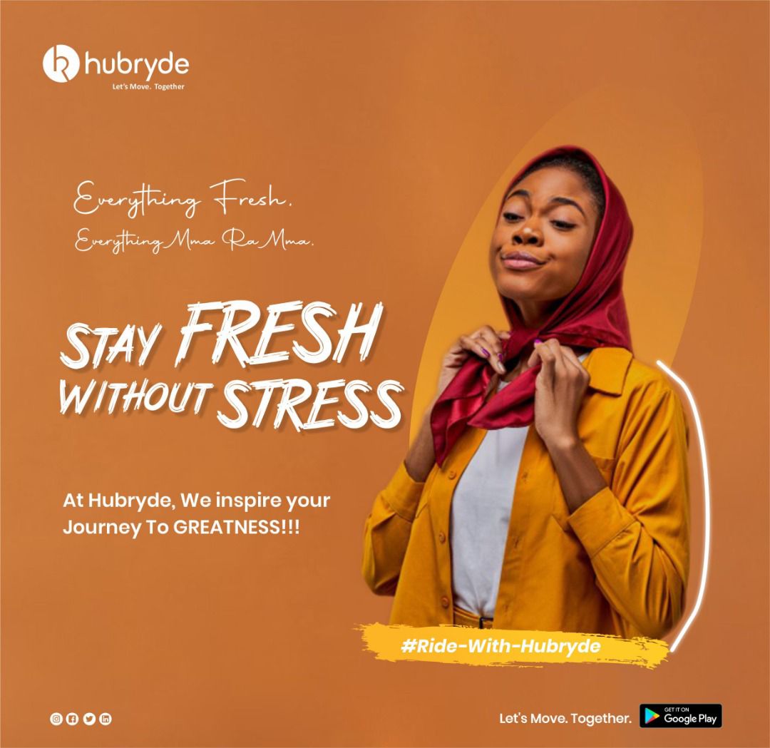 Hubryde's tweet photo. If you cannot see the possibility of greatness, how can you dream it?
The week is looking promising, stay fresh, focus and ride with #Hubryde to greatness.
Request a #ride click here https://t.co/hlc6UqSwTP
For enquiries or complaints call
+2349033270718 |
+2348027259539 https://t.co/LjWnWgax6d