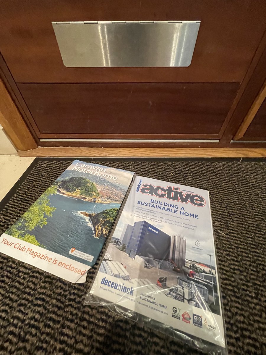 John Cowie (@windowsactive) on Twitter photo My favourite two magazines have just dropped through my letter box 😁🪟🚐 <a href="/candmclub/">Caravan and Motorhome Club</a> #printisking My favourite two magazines have just dropped through my letter box 😁🪟🚐 <a href="/candmclub/">Caravan and Motorhome Club</a> #printisking