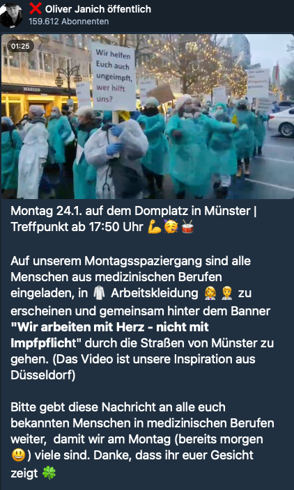 KnuspaFritte's tweet photo. Bei #Querdenken geht doch bestimmtes alles Richtig und Wahrheitsgetreu zu. 

Da ist bestimmt ganz viel Pflegepersonal wie in #Dus2201 Oh das war ein Fake, garkein Pflegepersonal und jeder Trottel konnte sowas haben? Ist jetzt aber blöd.

Lügt Oliver Janich? https://t.co/ODU1Ym7tOL