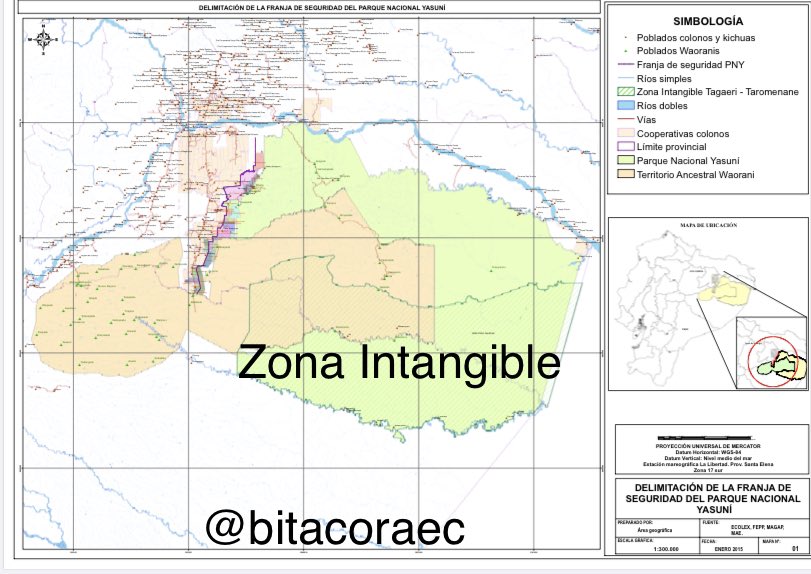 BitacoraEc's tweet photo. Ítalo Cedeño gerente de @EPPETROECUADOR dijo hoy en @radiosucesosec que para incrementar la producción de #petroleo podrían explotar el subsuelo de la #ZonaIntangible, que se creó para proteger a los pueblos en aislamiento Tagaeri Taromenane https://t.co/VY1p3GNG0F
