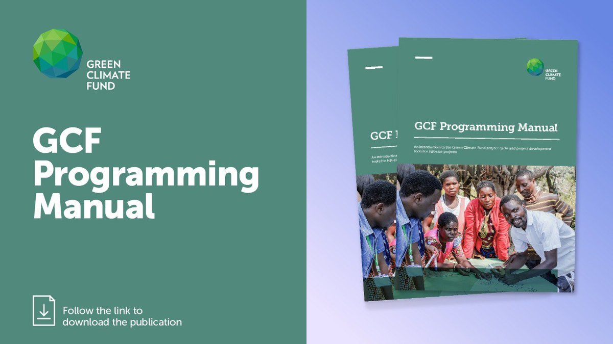 Today is #EducationDay! Check out 6 GCF #climateaction resources you must not miss! ⬇️ 
❤️ and follow this thread so you can go back to it anytime 📚

🧵1/6 GCF Programming Manual - g.cf/progmanual