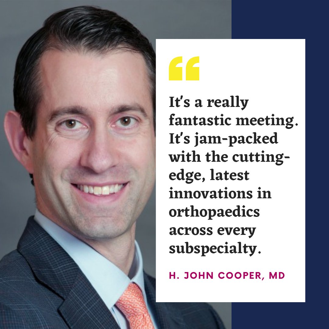 Dr. Cooper (@MIStotaljoint) has attended OSET 4 years in a row and keeps coming back for more because he knows it's the best of the best.

See the difference for yourself at #OSET22 at the Encore Boston Harbor, September 21-24, 2022. #OrthoTwitter