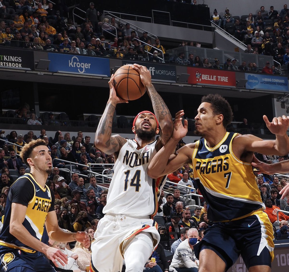 pacers_brasil's tweet photo. HOJE TEM PACERS! 🔥🏀
🏀 @ New Orleans Pelicans
⏰ 22:00 BRT
🖥 NBA League Pass e Links
🏟 Smoothie King Center - New Orleans, LÁ
🤕 LeVert é dúvida; Brogdon, Warren, McConnell, Sabonis e Turner não jogam
#GoPacers #GoldBlooded #Game48 https://t.co/7Lt3w9Useb