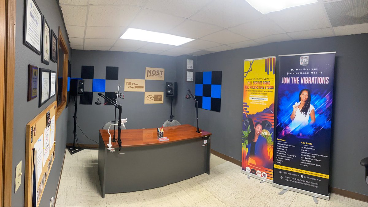 Producing some top notch interviews out of MPP Studios.. 

You could be doing the same thing.!!!

Bring you home podcast to a homely studio with state of the art equipment plus RokuTV Music Placement and iHeartRadio via <a href="/LegionofTunes/">A1 Bars</a> placements

Call 833-MOS-GOTU RIGHT NOW….