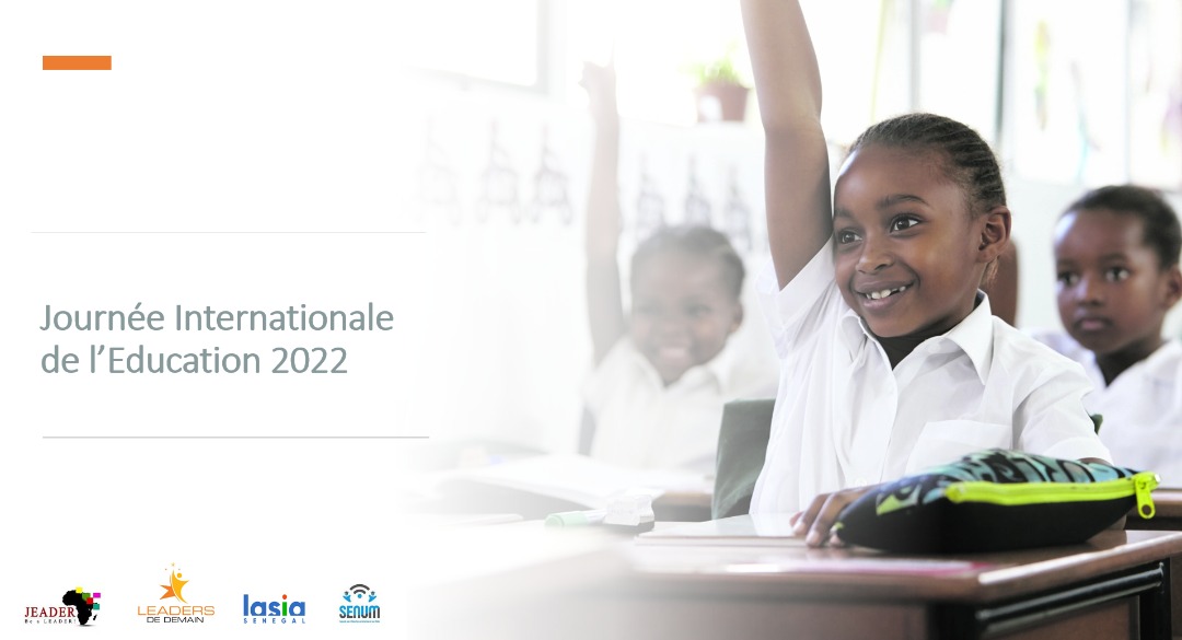 LasiaSenegal's tweet photo. Aujourd'hui, le monde célèbre la #JourneeinternationaleDeLEducation : "Changer de cap, transformer l'éducation". 

Avec nos partenaires @imajeader @SenumSenegal @Leadersdedemain, nous vous donnons rendez-vous toute la semaine pour un programme riche.
#LASIASenegal #kebetu #jeader https://t.co/v9MECsJ6U4