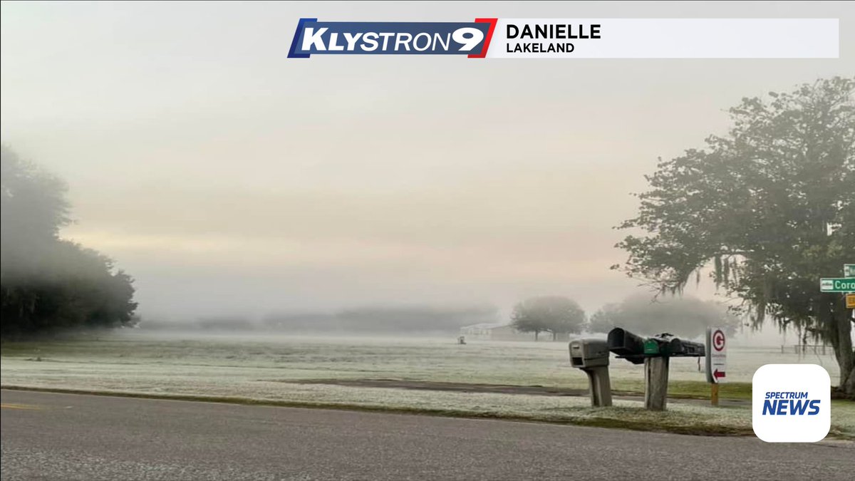 bn9weather's tweet photo. A little ground fog and quite a bit of frost this morning. Thanks to Danielle in Lakeland for this cool shot. #flwx https://t.co/hav6EX5Z3W