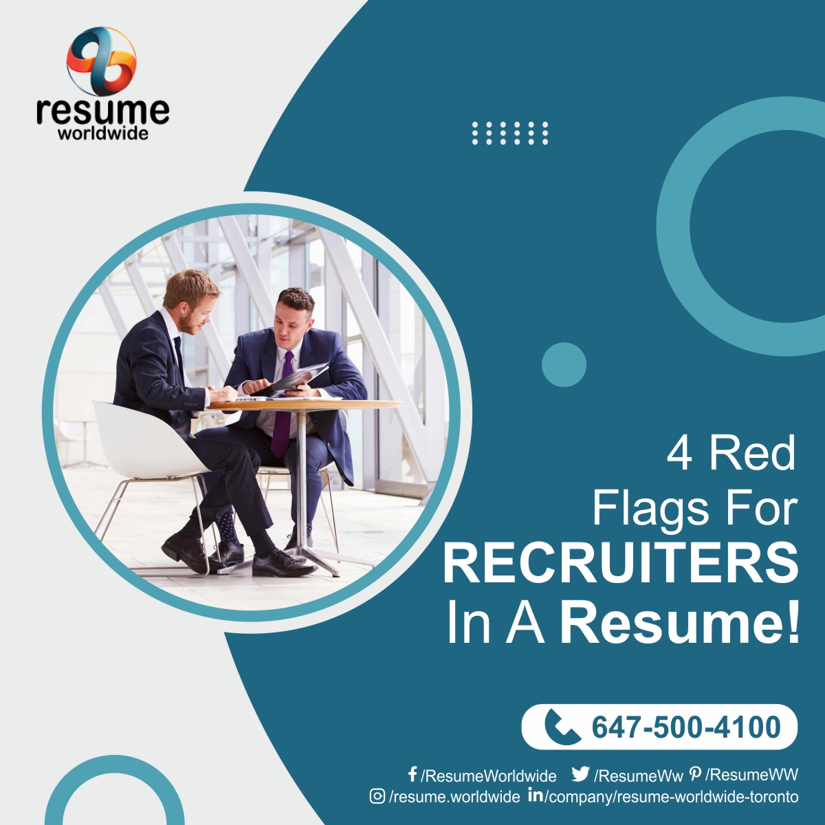 ResumeWw's tweet photo. It is easy for recruiters to review and identify red flags on a resume. Being a recruiter, here are some of the common red flags you might come across a resume.
https://t.co/NFtQN9mFmU
#resume #resumewriter #resumes #resumetips #resumepro #resumehelp #resumewriting https://t.co/arP8ivdxev