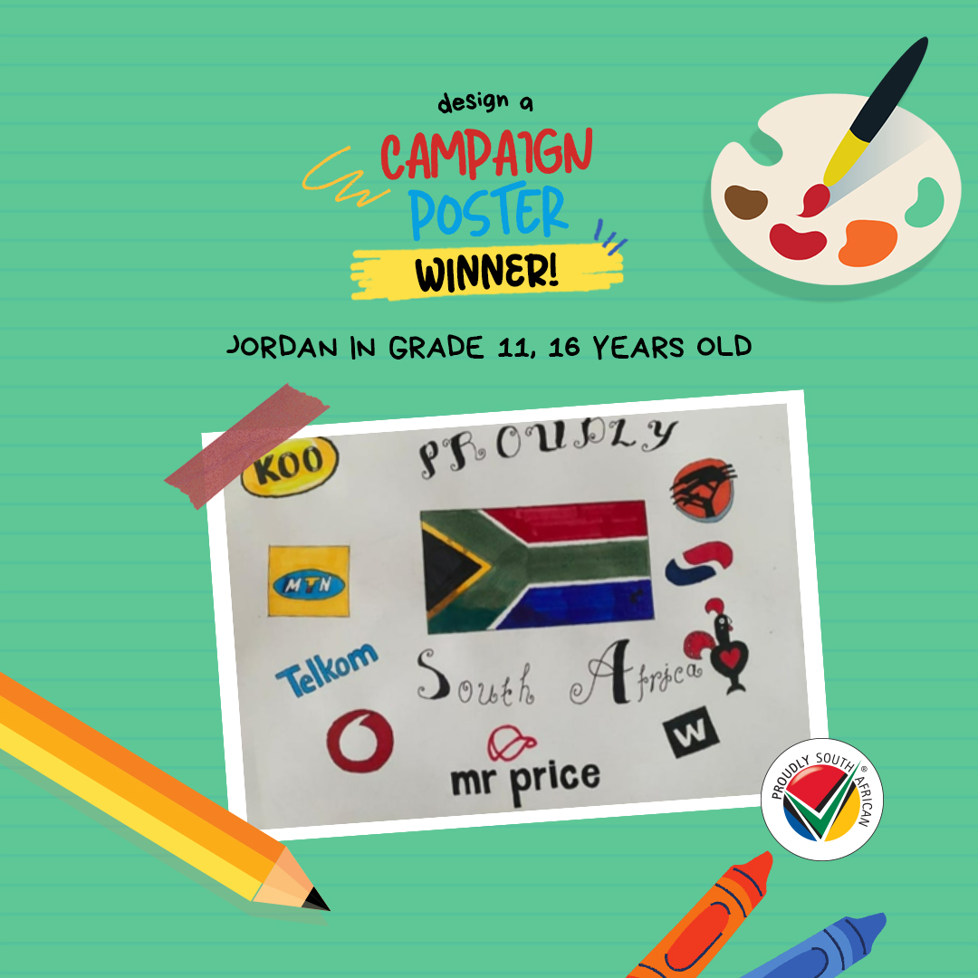 ProudlySA's tweet photo. Congratulations to our #Designanad competition winners🥳 We loved your work and we've got your #BackToSchool goodies ready for you!
#BuyLocalToCreateJobs #ProudlySouthAfrica https://t.co/uHmACA8GYG