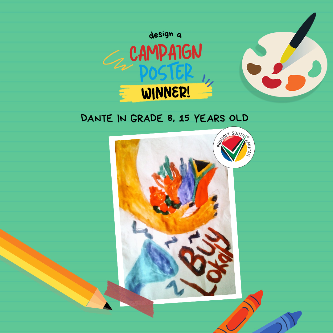 ProudlySA's tweet photo. Congratulations to our #Designanad competition winners🥳 We loved your work and we've got your #BackToSchool goodies ready for you!
#BuyLocalToCreateJobs #ProudlySouthAfrica https://t.co/uHmACA8GYG