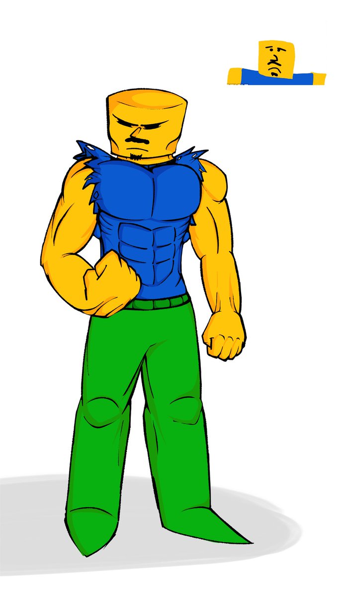 robloxytfanart on X: Buff noob @Roblox  / X