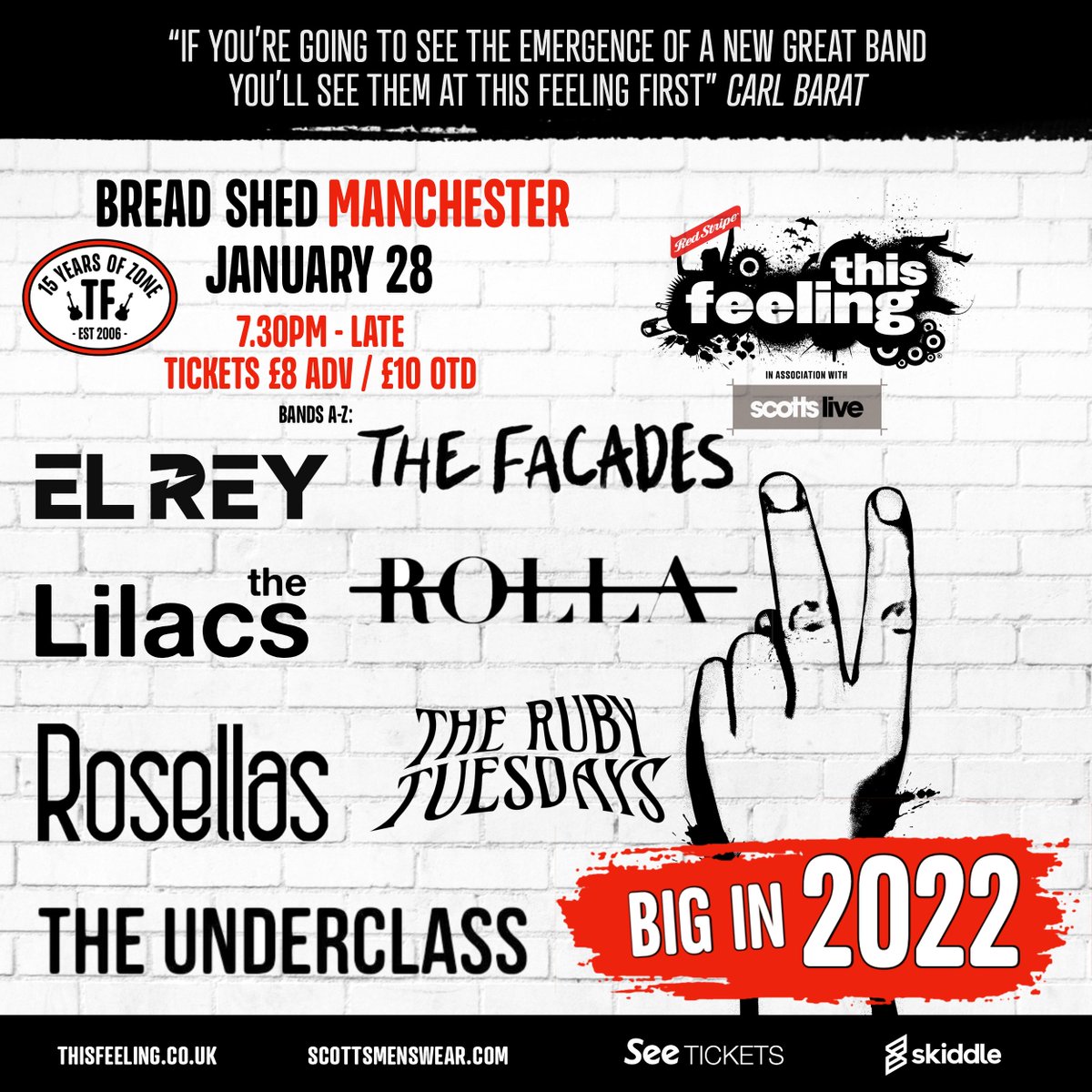 This_Feeling's tweet photo. coming up this week: Friday

#Bigin2022 Manchester @TheBreadShedMcr w/ @ELREYHQ @thefacadesband @TheLilacsUk @ROLLA2020 @RosellasBand @TheRubyTuesdays @UnderclassStoke 

https://t.co/uIN91VfLuT https://t.co/2inEy1hxlO