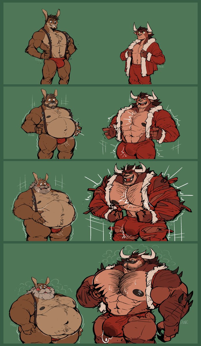 DuskDragon_AD's tweet photo. here's a very very late christmas tf! 

terry and ryder bought some krampus and santa outfits from a shady thrift shop but... https://t.co/R9JNxrc4RQ