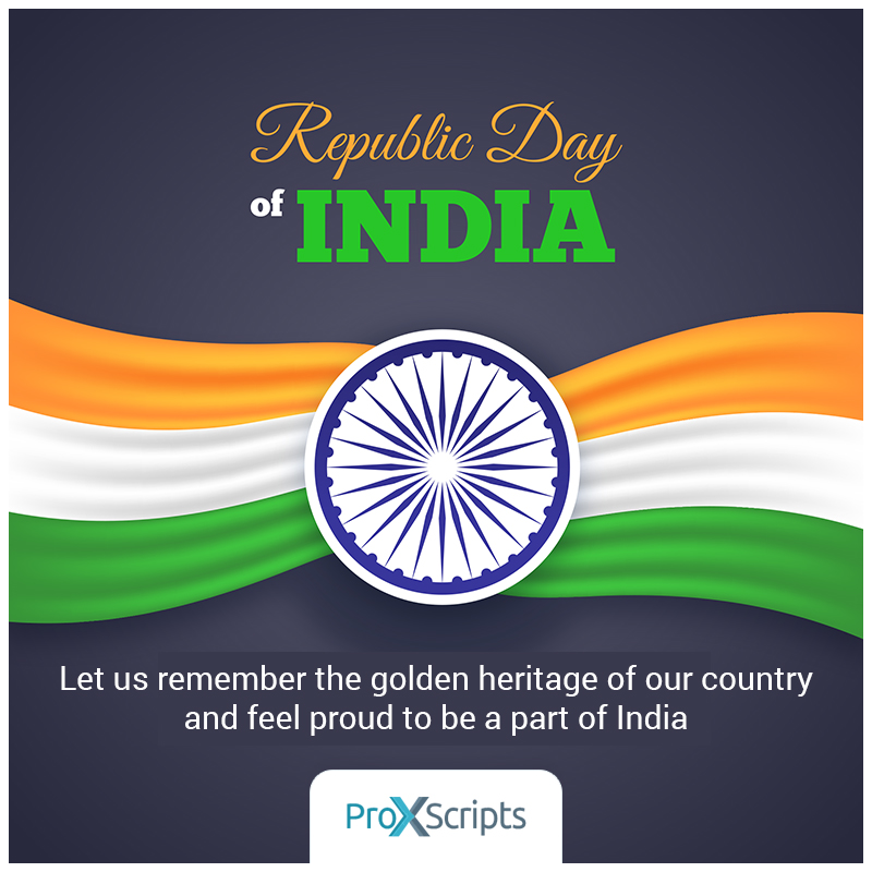 ProXScripts's tweet image. May India stands united and remains prosperous. Happy Republic Day!
#RepublicDay #HappyRepublicDay #RepublicDay2022 #गणतंत्रदिवस #RepublicDayIndia