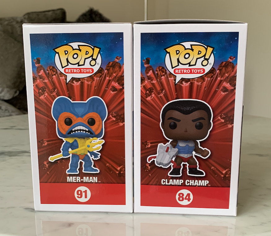funkopopfever's tweet photo. Then we have two from Masters of the Universe, which means I've almost got the entire MOTU collection:
- Blue Mer-Man (original Mer-Man is green)
- Clamp Champ
#Funko #FunkoPop #MastersOfTheUniverse #MerMan #ClampChamp #MOTU #MOTUFunkoPop #FunkoPopCollection https://t.co/AHBJvcHf6a