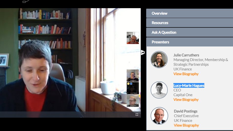 'When you are the first, you have to figure everything out for yourself' - Lucy-Marie Hagues <a href="/CapitalOneUK/">Capital One UK</a> 
#socialmobility #DiversityandInclusion <a href="/UKFtweets/">UK Finance</a>