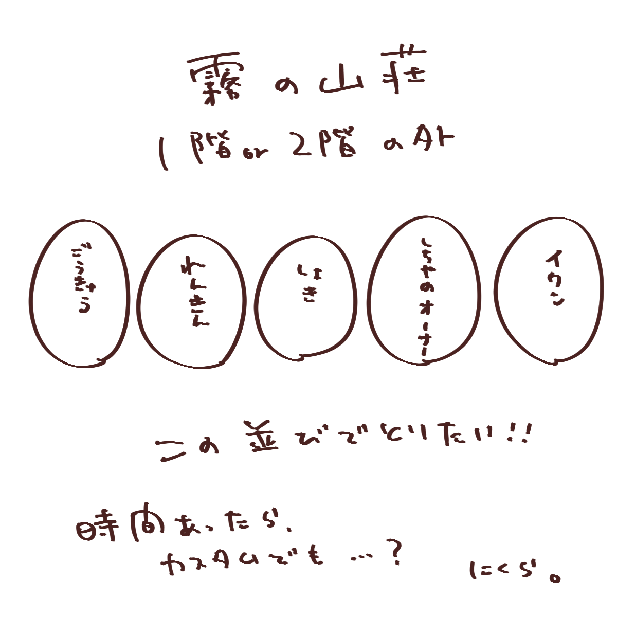 お願いします!!
にくらとゲームフレンドでない方は
ゲームIDもお願いします。 