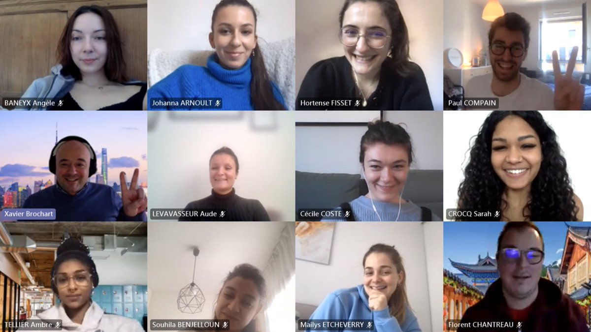 On démarre la semaine avec <a href="/xbrochart/">Xavier Brochart</a> qui nous parle du #digital en Chine !💻

Petite photo de promo, tous souriants, pour commencer 🤩

#MBADMB #Marketingdigital
<a href="/VincentMontet/">Vincent MONTET</a> <a href="/ArnaultChatel/">Arnault Chatel</a>