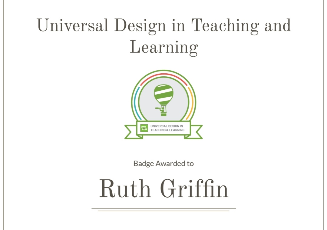 ruthgrif's tweet photo. Delighted to join the #UDL community. Thanks to @aheadireland @CetbInclusion. https://t.co/8qFq5Xi4cB
