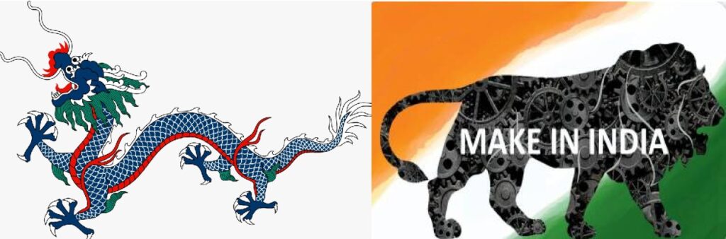 dhandunia's tweet photo. Chinese Dragon is thumbing its nose 2 Lion o 'Make in India'. D lion seems to b paper tiger while Dragon is roaring 4ward. Will PM Modi blunt dragon's teeth in the upcoming budget @mansukhmandviya @PMOIndia @narendramodi @RojerNath @rajivchhibber 

https://t.co/9dpRYlJy4i https://t.co/wQqriplEUJ