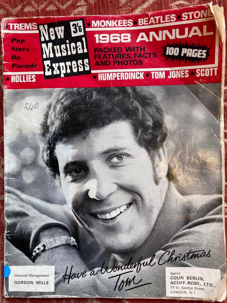 ThelmaScotland's tweet photo. Publication of the day at our Wee #Musum in @Ocean_Terminal #Leith is the @NME annual from 1968 featuring cover star #TomJones.   Pop in to see us soon to relax on our comfy couches and pick up a magazine or newspaper from a different era. Free to enter &amp; open 7 days https://t.co/KfTgHI0a8d