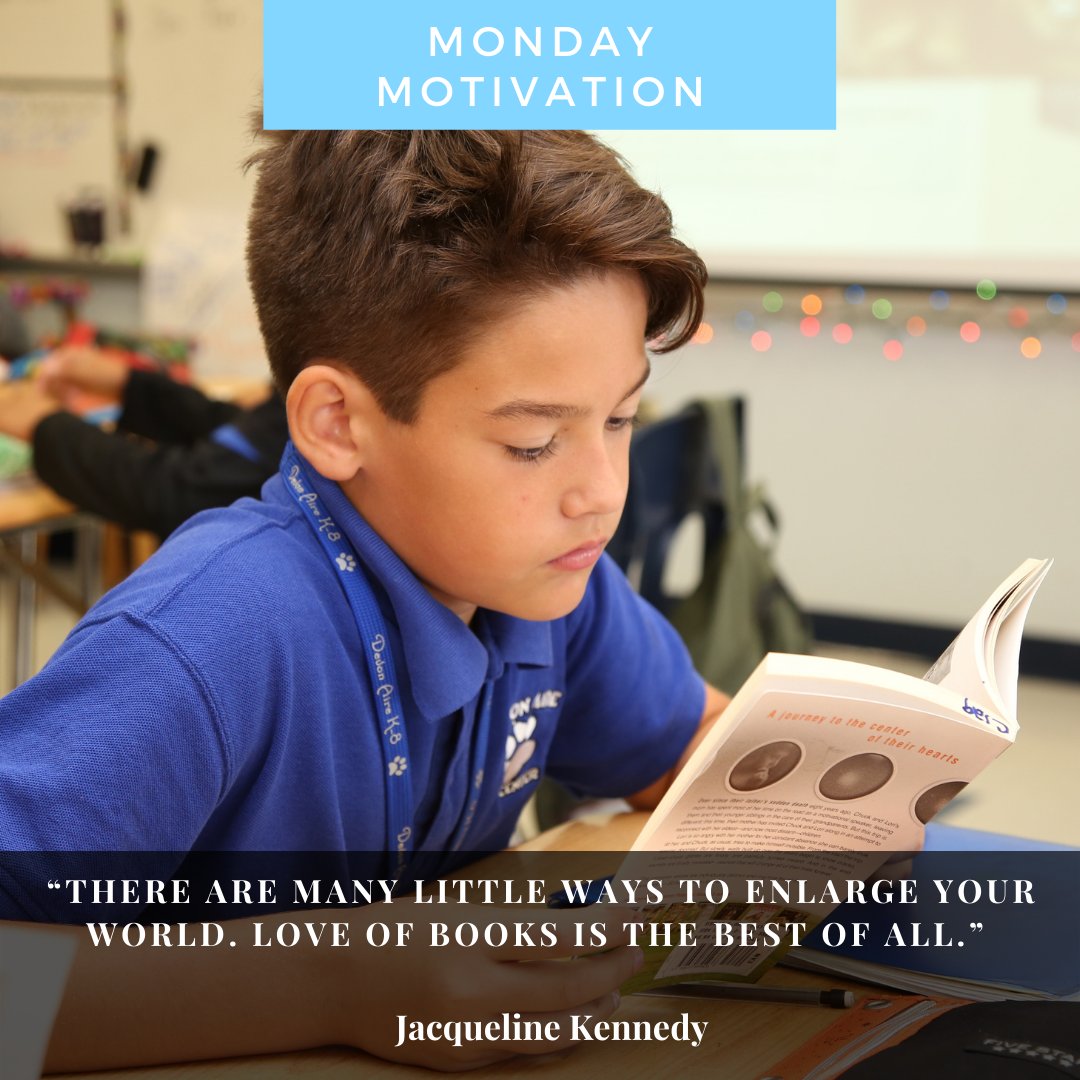 MDCPS's tweet photo. Expand your horizons and widen your world by creating a habit of reading. #MondayMotivation #LiteracyWeekFlorida https://t.co/gfquiS4Cq6
