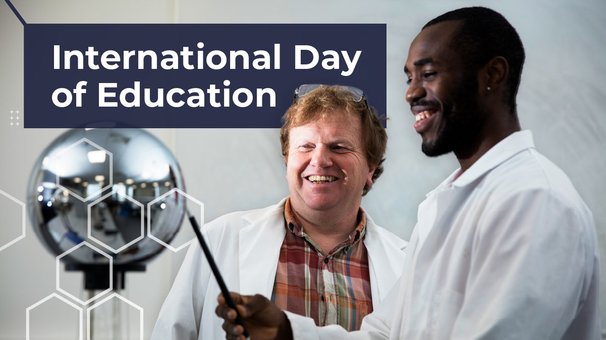 Today is the International Day of Education - this year's theme is "Changing Course, Transforming Education" - collaboration and international solidarity, and the transformation towards more safe, inclusive and sustainable societies.

#internationaldayofeducation