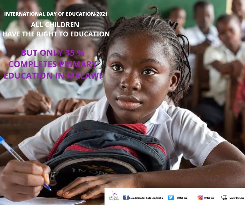 f4gl_org's tweet photo. Education is a key investment for every child survival, growth, development and well-being. For Malawi to reap the demographic dividend, the government must invest more in children and young people of which secondary education is the foundation.  #EveryChildInSchool
#IntEdDay https://t.co/6lp4X66RYB