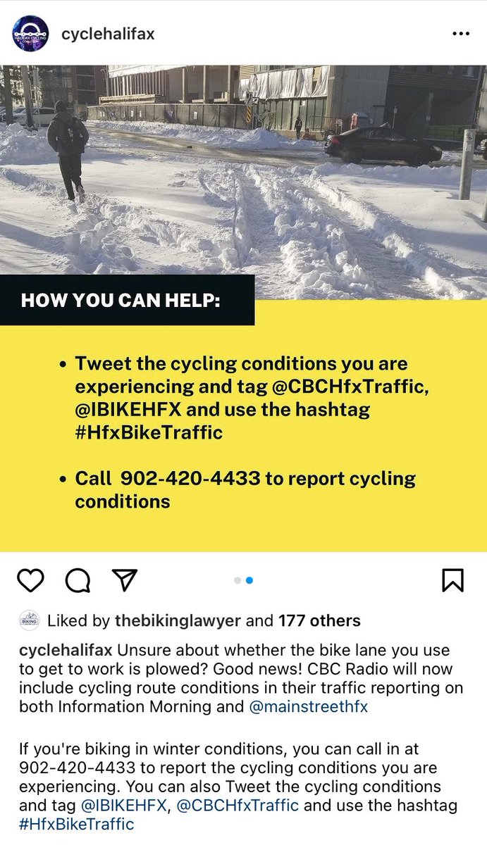 BicycleMayorTO's tweet photo. #GoByBikeToronto 

Wondering if our friends at @CBCToronto @metromorning @CBCHereandNow might be able to help in spreading cycling infrastructure traffic reports similar to @Mainstreethfx @CBCHfxTraffic? 

Thx @jsquaredink 

HT @IBIKEHFX @BikeMayorHfx 
Cc: @FFSafeStreets #BikeTO https://t.co/21LQngFegq