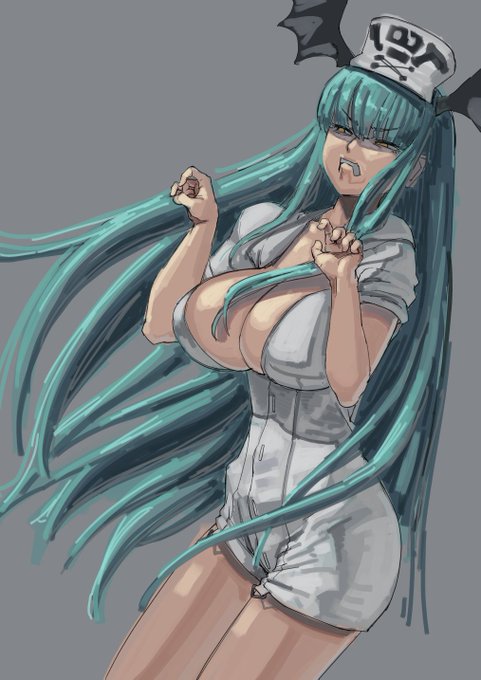 2022-01-24
汚物を見るような目でウンコを見るモリガン。 