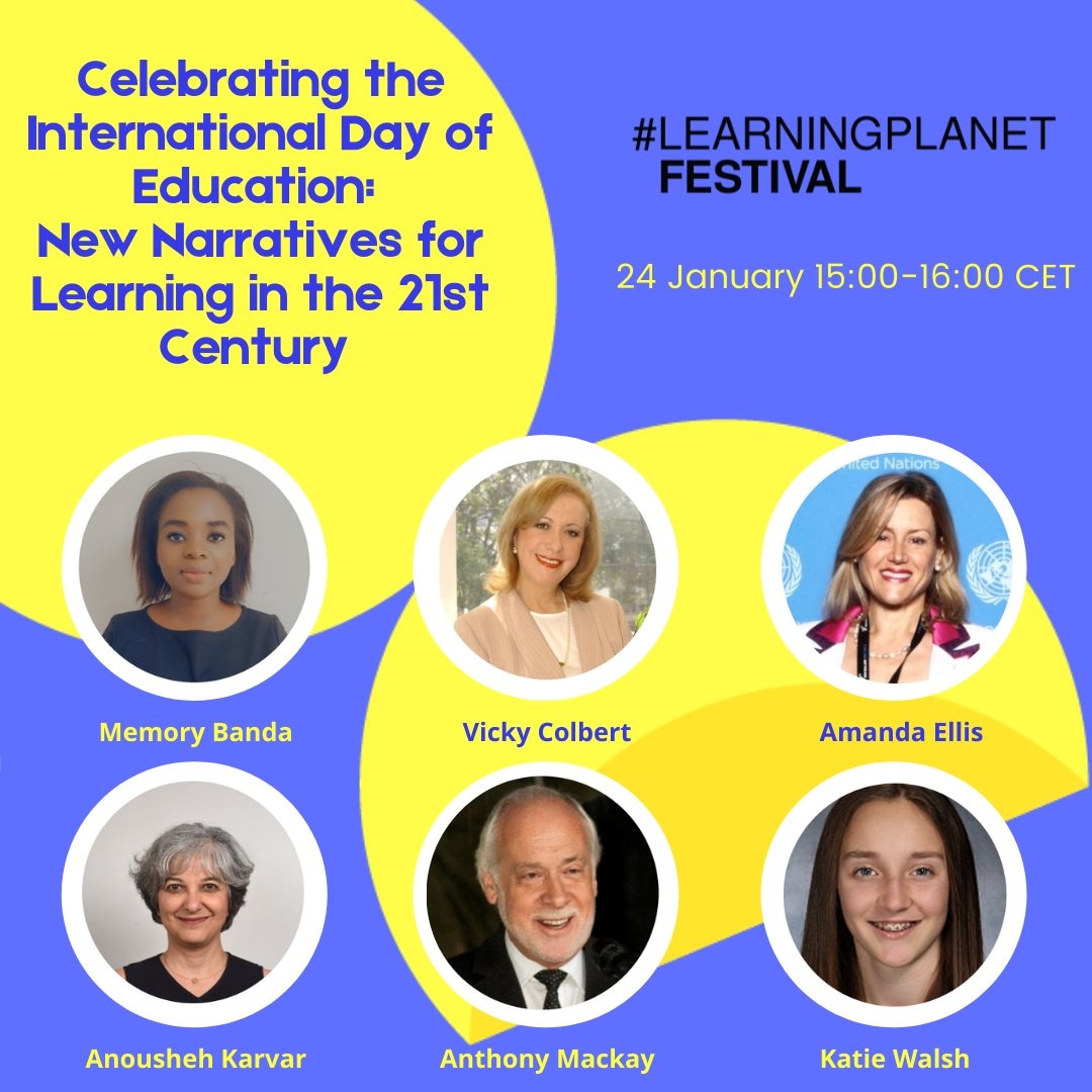 f4gl_org's tweet photo. 🎉Join the #LearningPlanet Festival! 
📆Starting at 4PM CAT today (24/01), don't miss the session: Celebrating the International Day of #Education - New narratives for #learning in the 21st century - Pt 2

🔗: https://t.co/jOqmtFPZ51

#WeLearn #GetCloser https://t.co/Dpnxq9wPTz https://t.co/ad3xkkMgG9