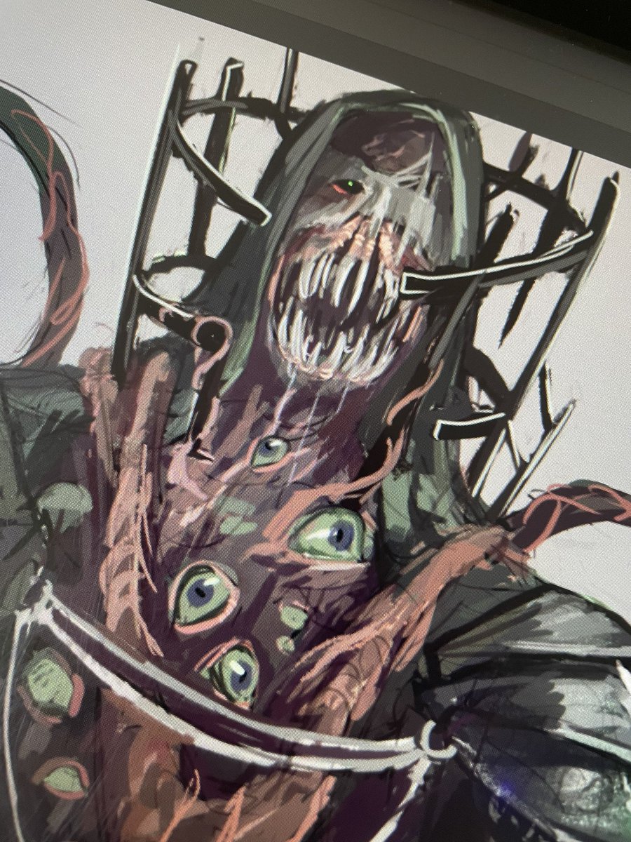 zivilzz's tweet photo. TW // Body horror.

Back to the horror we go, as we design a bloodborne boss inspired by @Jacksepticeye 👀 https://t.co/smHjwaUcwE