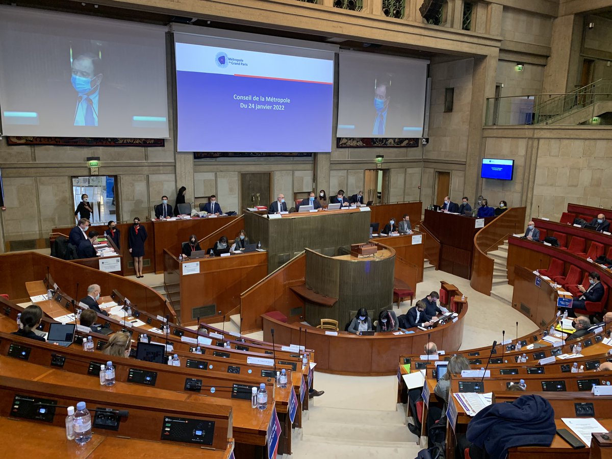 Début du Conseil de <a href="/GrandParisMGP/">Métropole du Grand Paris</a> dédié au Schéma de Cohérence Territoriale métropolitain (#SCoT) sous la présidence de <a href="/patrick_ollier/">Patrick OLLIER</a>.
Suivez le déroulé en direct 👉 bit.ly/3KDKNjz
