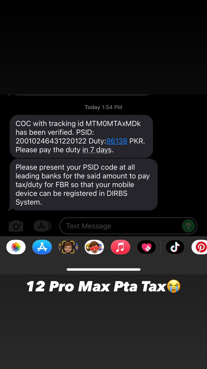 umar_mansha1's tweet photo. Pta tax for 12 pro max
Ab bnda Approve krwaye ya wapis X pe chla jaye ππ’
#sadloif
#BoycottPTA
#PTIMurdabad
#GoImranGo https://t.co/iu7myt0ZxQ