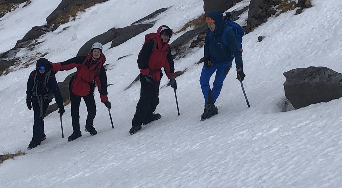 Despite the lack of snow and cold conditions we had some fantastic fun and learning out in the mountains over the weekend.