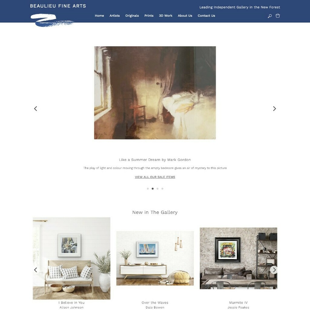 Branching outside #devon this time for a #website built for this #newforest art gallery

#webdesign #ecommerce