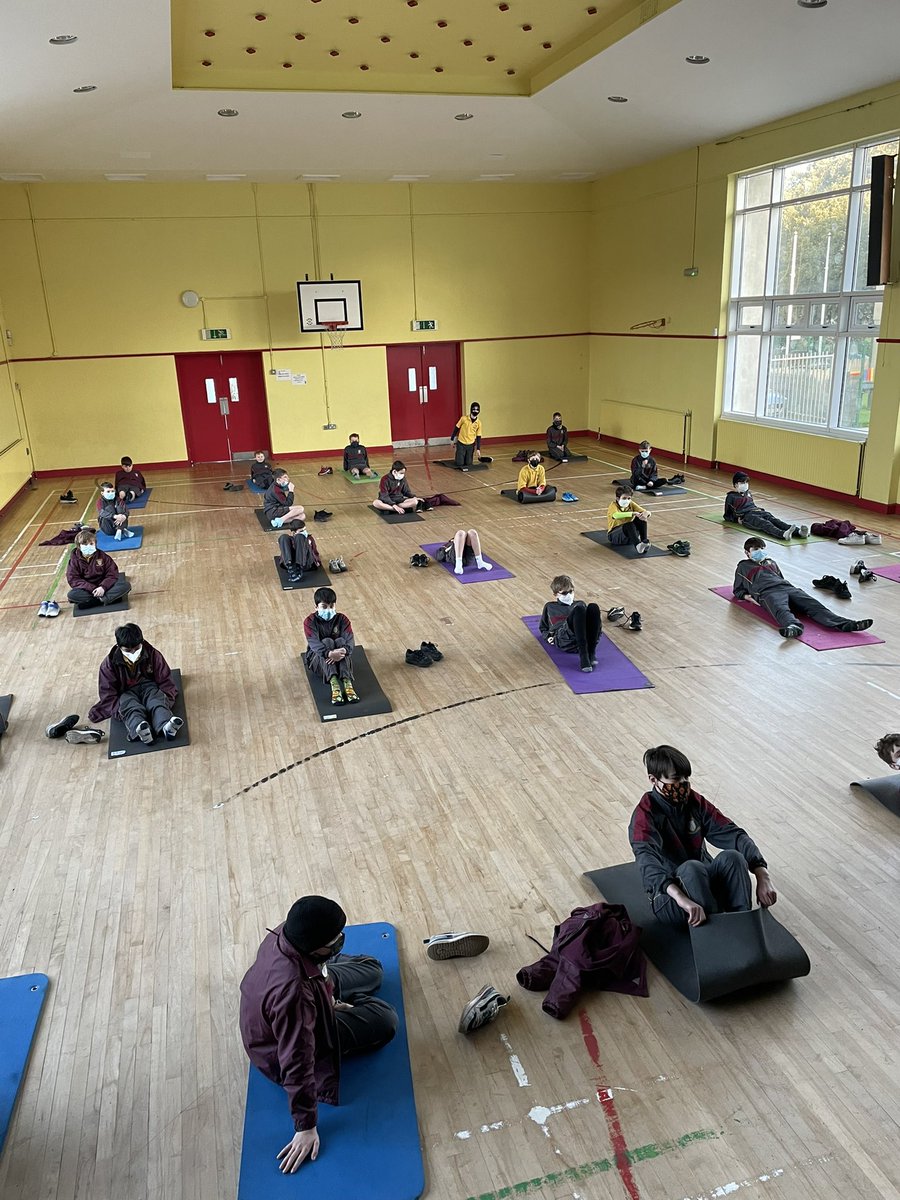The boys in 6th class getting Zen after a long weekend away from learning <a href="/ActiveFlag/">Active School Flag</a>