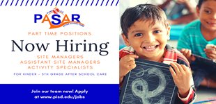 PASAR is now hiring!  Come for a job...stay for the experience!