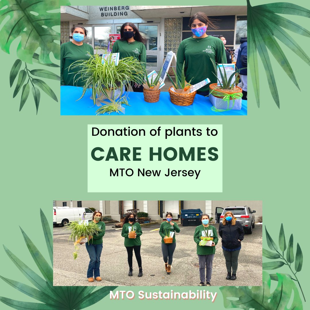 💚🌱MTO New Jersey sustainability partnered with JCC organisation in New York and donated indoor plants to their local Care Homes. Planting seeds for a brighter tomorrow by volunteering and donating! 🌱💚 #mtosustainability #mtoshahmaghsoudi #sufism #volunteering #globalcitizens
