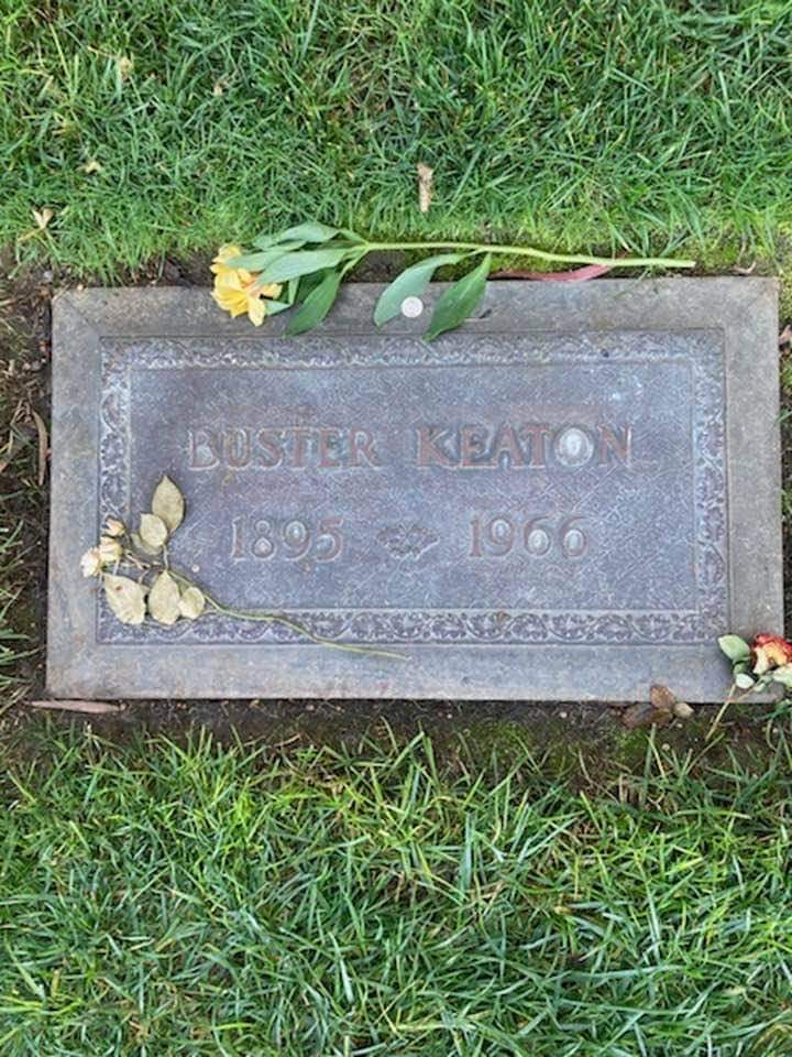 JimLNeibaur's tweet image. Someone voluntarily restored Buster Keaton&apos;s headstone.  I have something in my eye.....