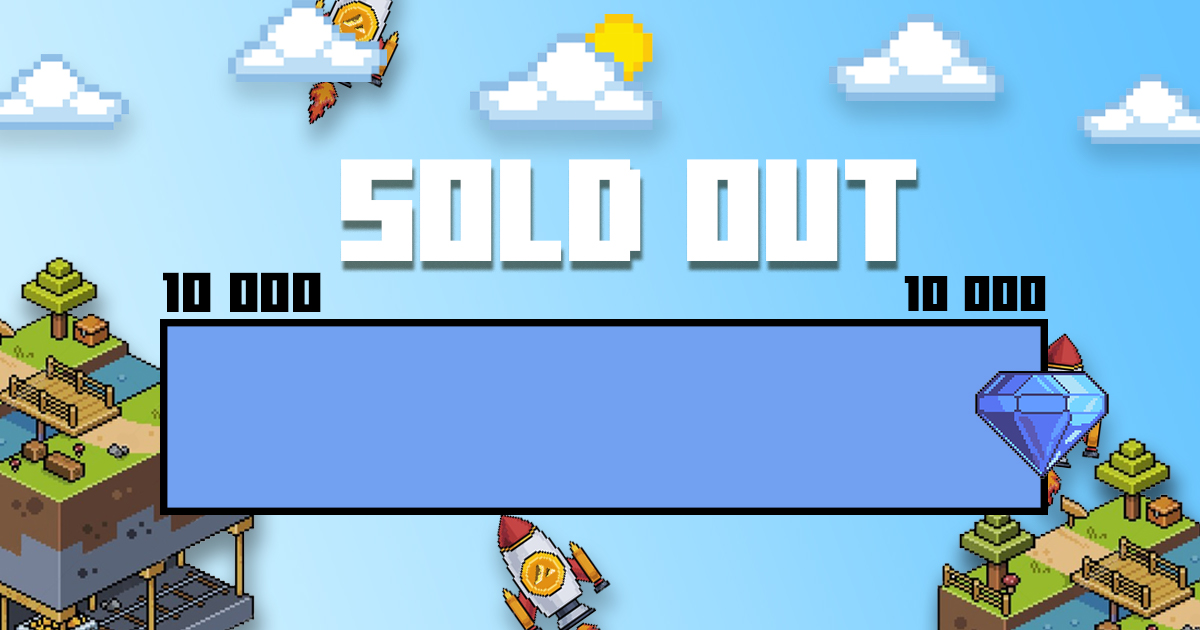 CraftIslandAVAX's tweet photo. WE ARE... SOLD OUT ! 🎉

🧟‍♂️⛏️🧙‍♀️ https://t.co/rBUq231mT9