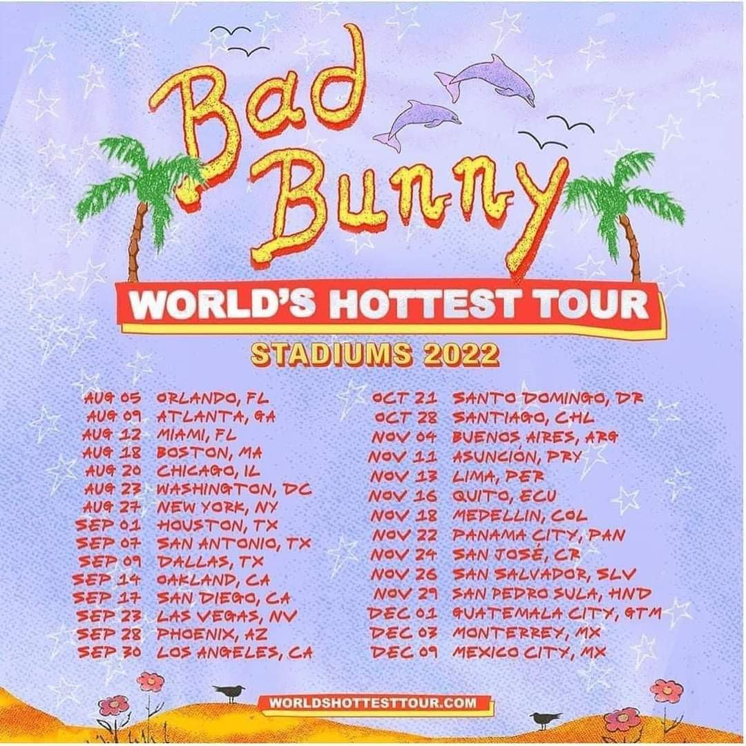 RuidoTV's tweet photo. Bad Bunny 🐇 viene a México:
CDMX: Diciembre 9 (Estadio Azteca)
Monterrey: Diciembre 3 (Estadio BBVA)

#BadBunny #WorldHottestTour https://t.co/3nByIIsnqj