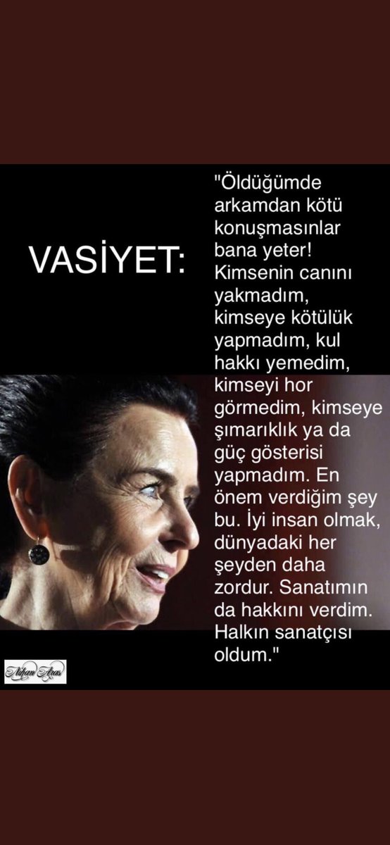 sevcanorhan's tweet photo. Vasiyet gibi vasiyet… #FatmaGirik https://t.co/1v9aj6o80g