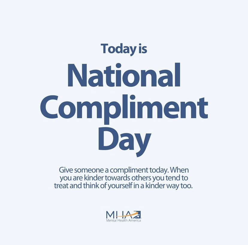 mhagreenville's tweet photo. TAG SOMEONE IN THE COMMENTS AND GIVE THEM A COMPLIMENT TODAY! 
#mentalhealth #MentalHealthMonday #mentalillness #mentalheathrecovery #mentalwellness #mentalhealthsupport #mentalhealthamerica #fightintheopen #B4Stage4 #4mind4body https://t.co/ukCFtWkEJv
