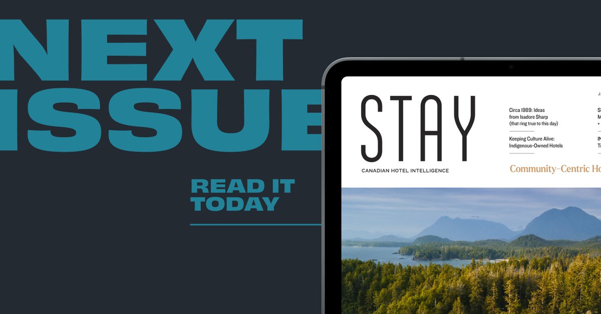StayMagazineCA's tweet image. Our next issue is here! Read it today: read.uberflip.com/i/1444659-stay…

#hospitality #tourism #hotelnews