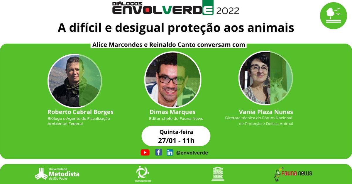 ReinaldoCanto's tweet photo. A difícil e desigual proteção aos animais. Repleto de leis contraditórias que tentam proteger de um lado enquanto afrontam diretamente a vida e o bem estar dos animais de outro, o arcabouço legal brasileiro deixa muito a desejar. É o tema dos Diálogos desta quinta. Imperdível! https://t.co/nOhLn8cSve